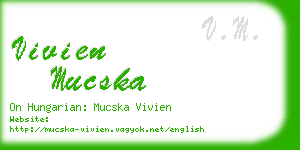 vivien mucska business card